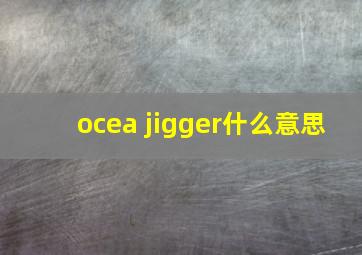 ocea jigger什么意思